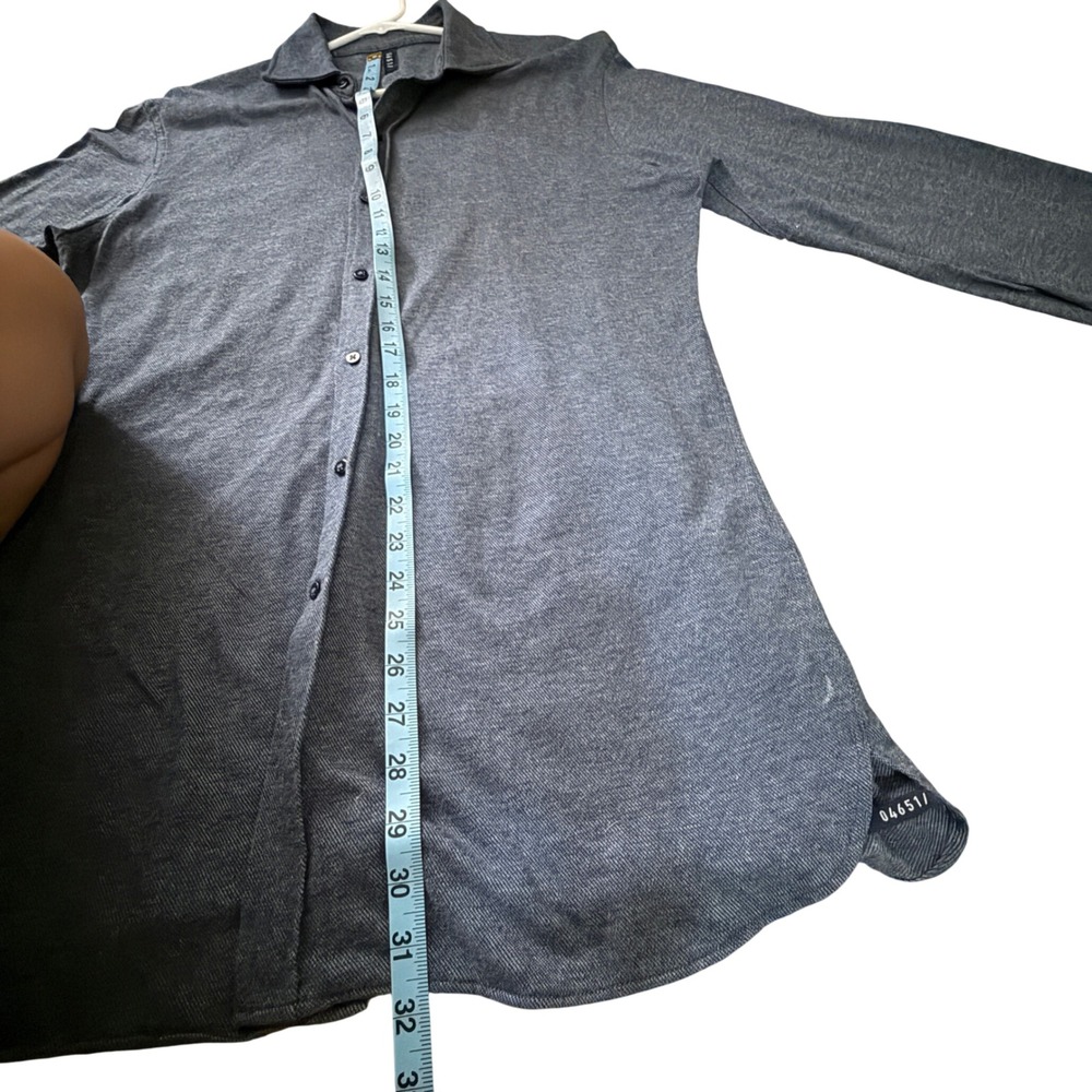04651 A Trip‎ in a Bag Italian Cotton Long Sleeve Minimalist Button Down GG31 - Picture 3 of 10